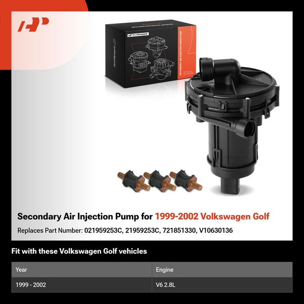 Secondary Air Injection Pump for 1999-2002 Volkswagen Golf