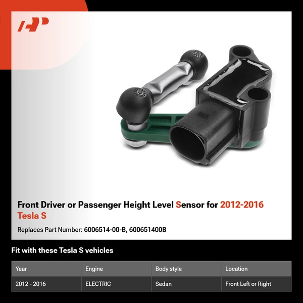 Front Driver or Passenger Height Level Sensor for 2012-2016 Tesla S