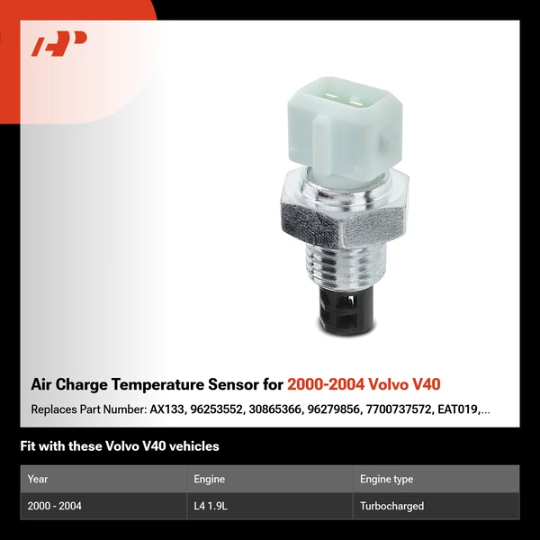 Air Charge Temperature Sensor for 2000-2004 Volvo V40
