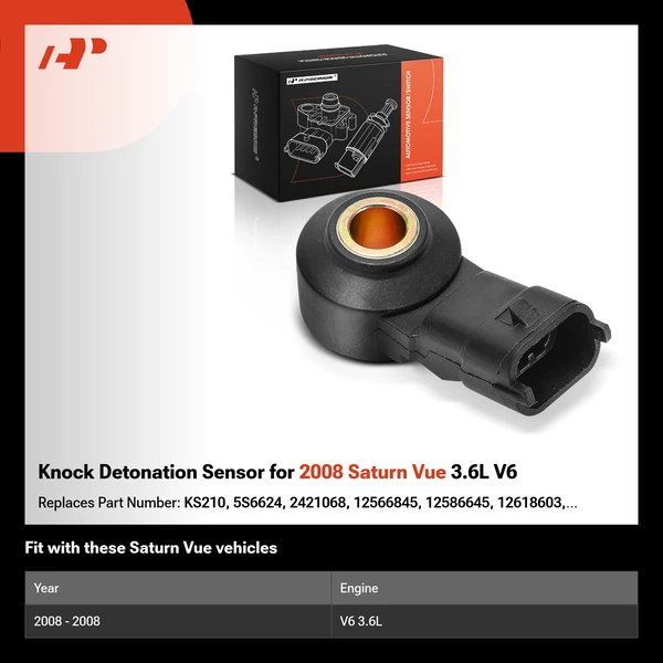 Knock Detonation Sensor for 2008 Saturn Vue 3.6L V6