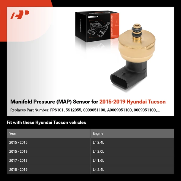 Manifold Pressure (MAP) Sensor for 2015-2019 Hyundai Tucson