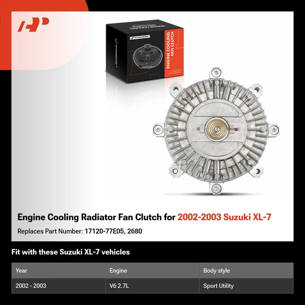 Engine Cooling Radiator Fan Clutch for 2002-2003 Suzuki XL-7