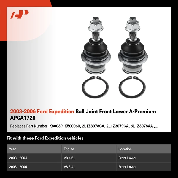 2003-2006 Ford Expedition Ball Joint Front Lower A-Premium APCA1720