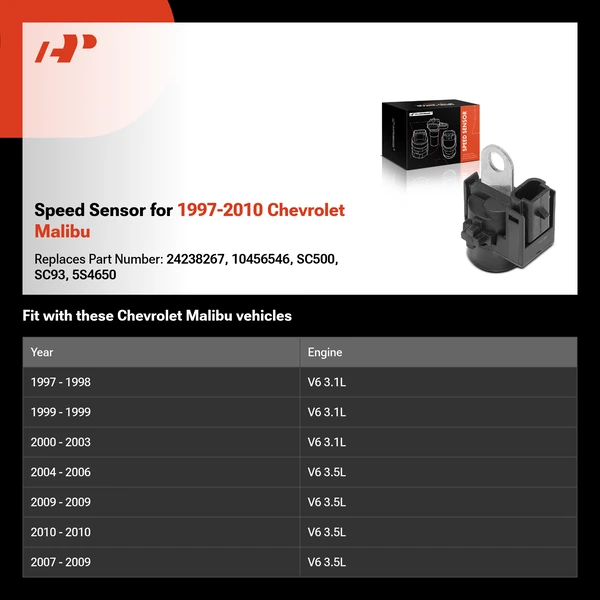 Speed Sensor for 1997-2010 Chevrolet Malibu