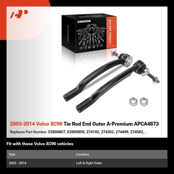 2003-2014 Volvo XC90 Tie Rod End Outer A-Premium APCA4873