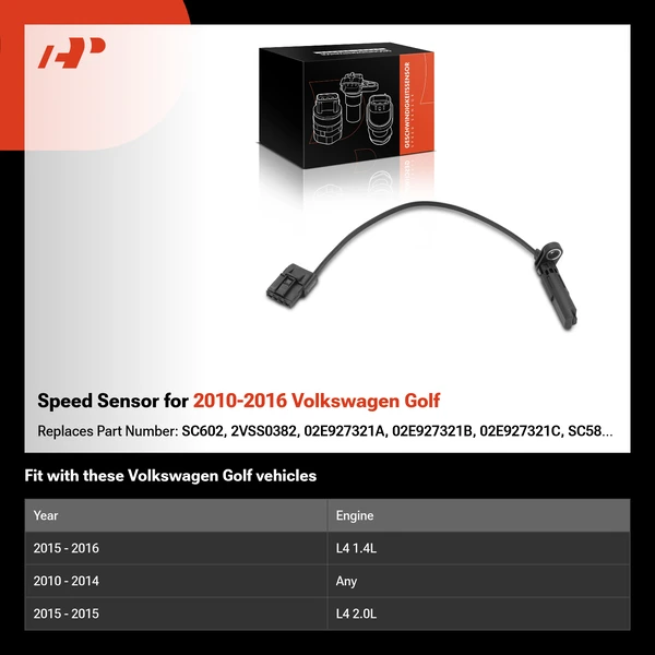 Speed Sensor for 2010-2016 Volkswagen Golf