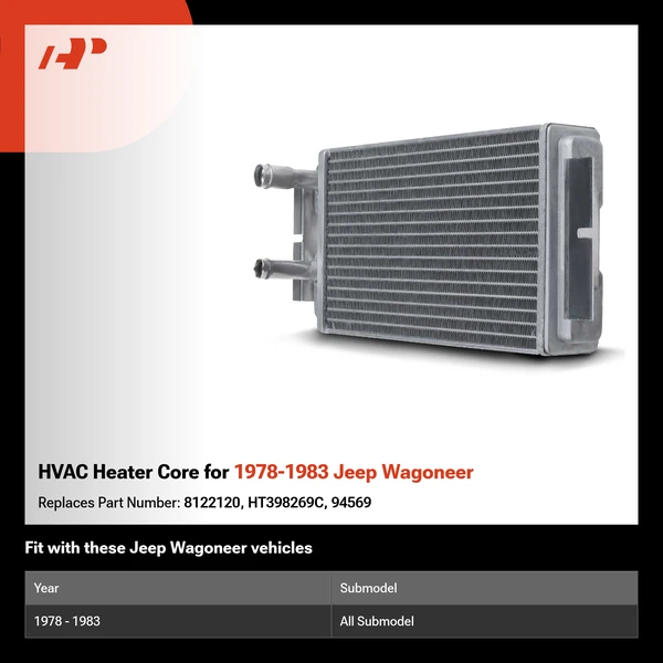 HVAC Heater Core for 1978-1983 Jeep Wagoneer
