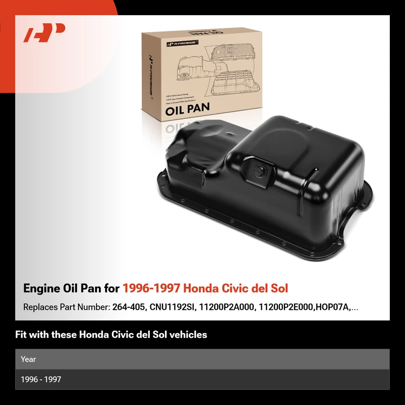 Engine Oil Pan for 1996-1997 Honda Civic del Sol