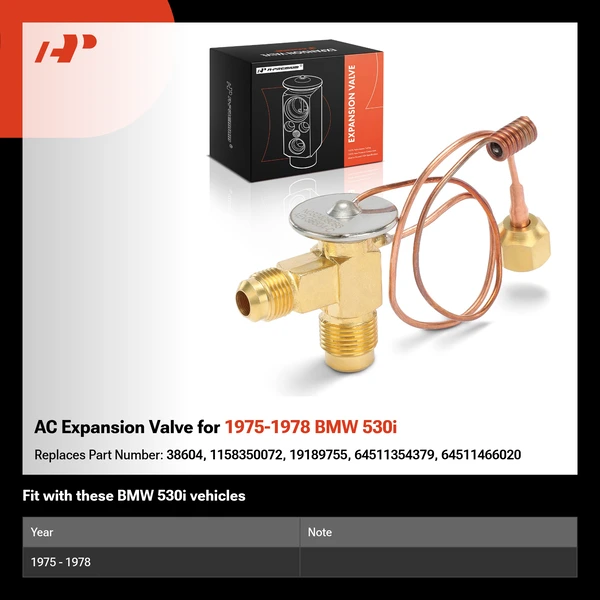 AC Expansion Valve for 1975-1978 BMW 530i