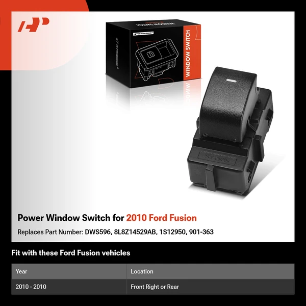 Power Window Switch for 2010 Ford Fusion