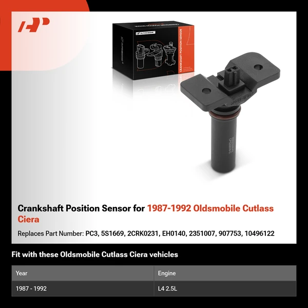 Crankshaft Position Sensor for 1987-1992 Oldsmobile Cutlass Ciera