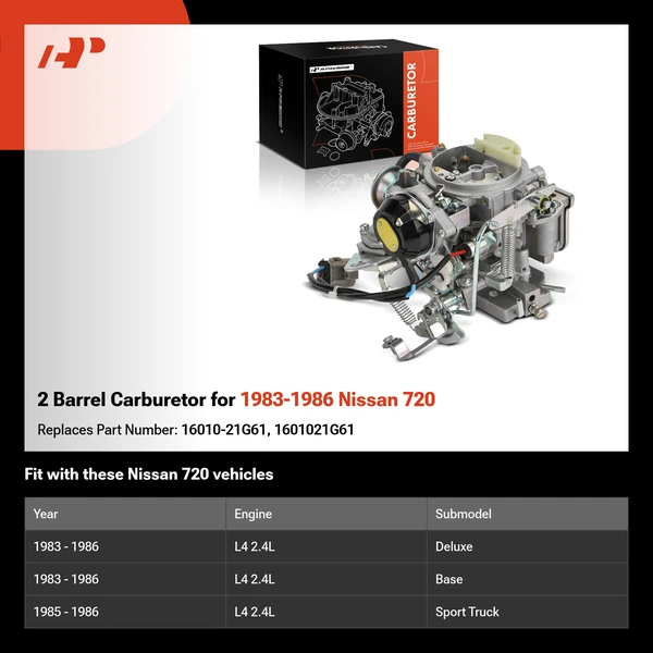 2 Barrel Carburetor for 1983-1986 Nissan 720
