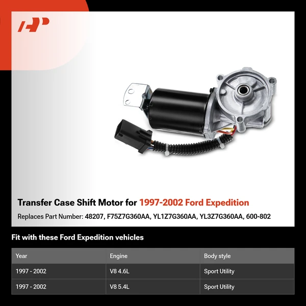 Transfer Case Shift Motor for 1997-2002 Ford Expedition