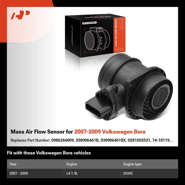 Mass Air Flow Sensor for 2007-2009 Volkswagen Bora