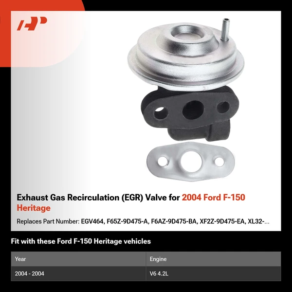 Exhaust Gas Recirculation (EGR) Valve for 2004 Ford F-150 Heritage