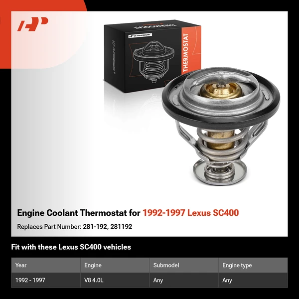 Engine Coolant Thermostat for 1992-1997 Lexus SC400