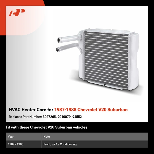 HVAC Heater Core for 1987-1988 Chevrolet V20 Suburban