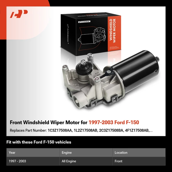 Front Windshield Wiper Motor for 1997-2003 Ford F-150