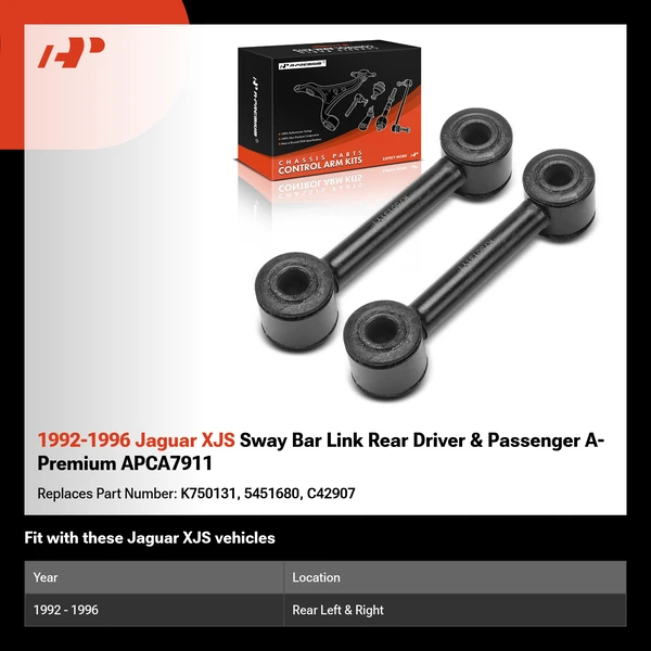 1992-1996 Jaguar XJS Sway Bar Link Rear Driver & Passenger A-Premium APCA7911