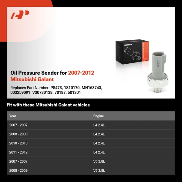 Oil Pressure Sender for 2007-2012 Mitsubishi Galant