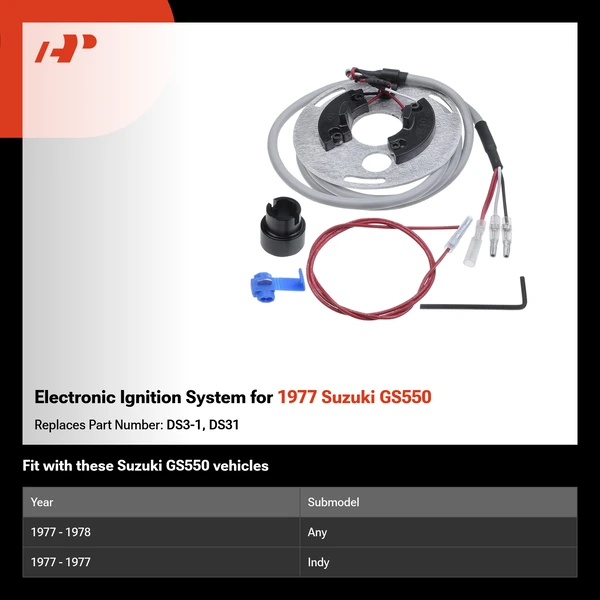Electronic Ignition System for 1977 Suzuki GS550 