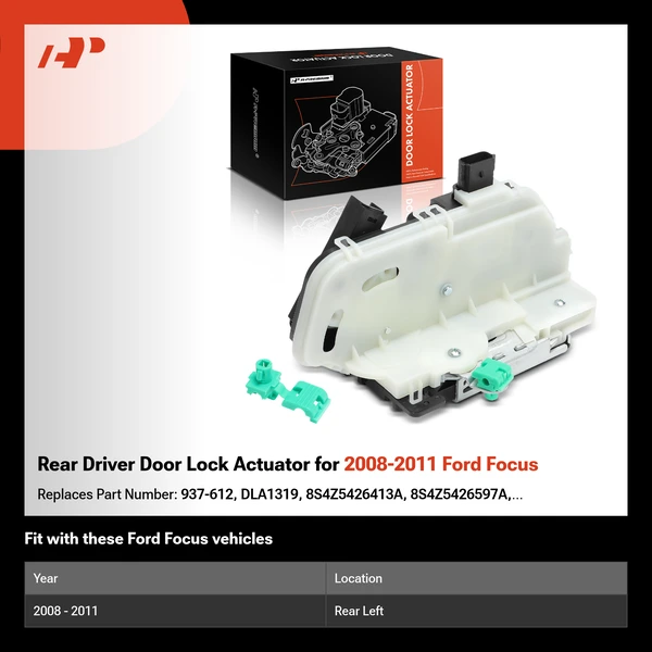 Rear Driver Door Lock Actuator for 2008-2011 Ford Focus