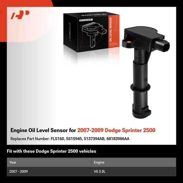 Engine Oil Level Sensor for 2007-2009 Dodge Sprinter 2500