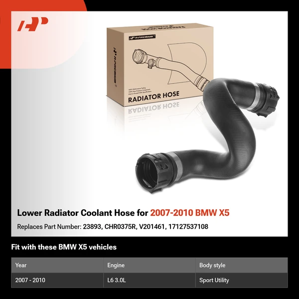 Lower Radiator Coolant Hose for 2007-2010 BMW X5
