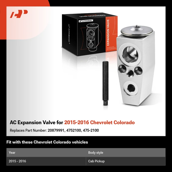 AC Expansion Valve for 2015-2016 Chevrolet Colorado