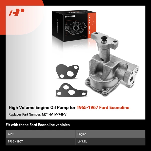 High Volume Engine Oil Pump for 1965-1967 Ford Econoline