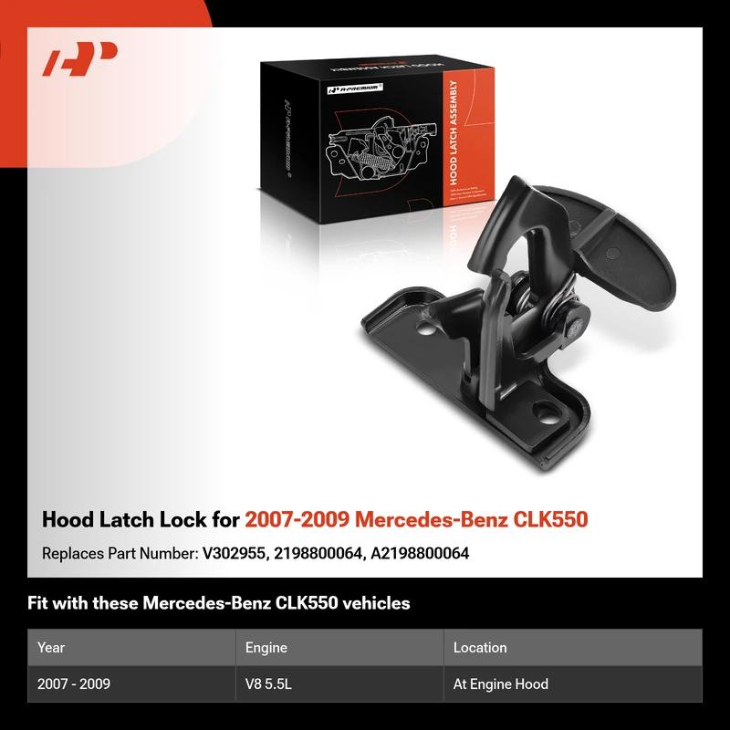 Hood Latch Lock for 2007-2009 Mercedes-Benz CLK550