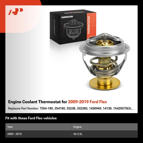 Engine Coolant Thermostat for 2009-2019 Ford Flex