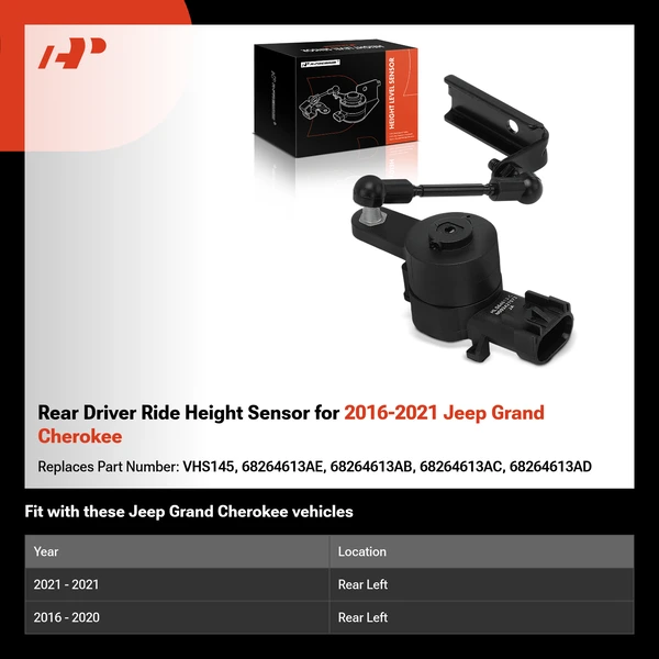 Rear Driver Ride Height Sensor for 2016-2021 Jeep Grand Cherokee