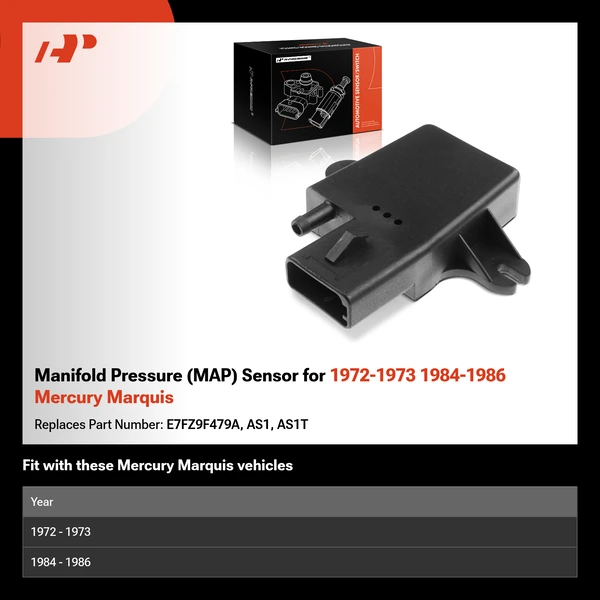 Manifold Pressure (MAP) Sensor for 1972-1973 1984-1986 Mercury Marquis