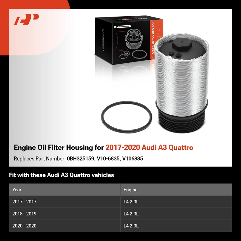 Engine Oil Filter Housing for 2017-2020 Audi A3 Quattro