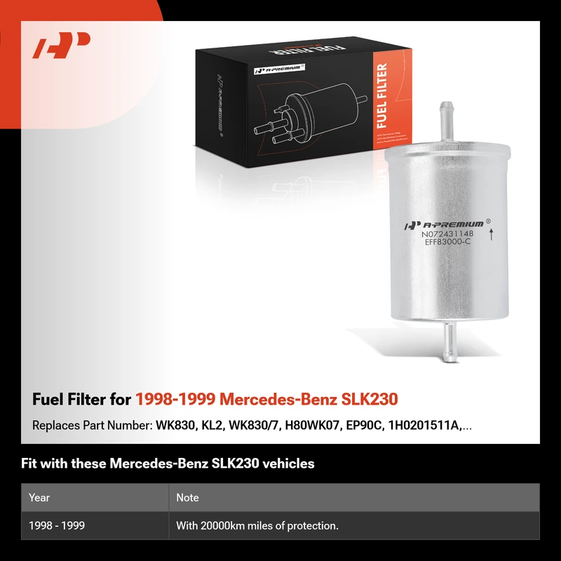 Fuel Filter for 1998-1999 Mercedes-Benz SLK230