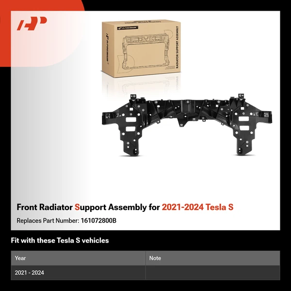 Front Radiator Support Assembly for 2021-2024 Tesla S