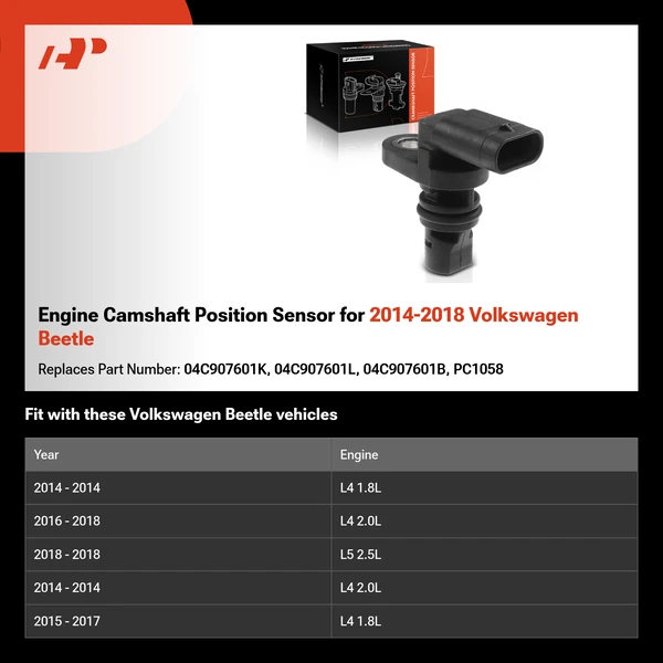 Engine Camshaft Position Sensor for 2014-2018 Volkswagen Beetle