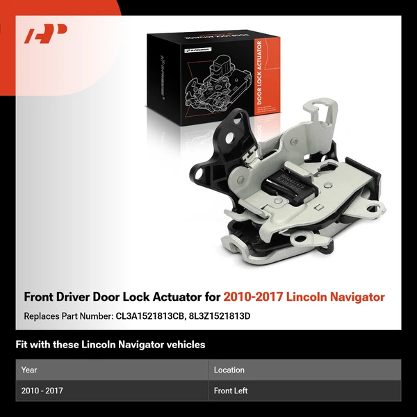 Front Driver Door Lock Actuator for 2010-2017 Lincoln Navigator