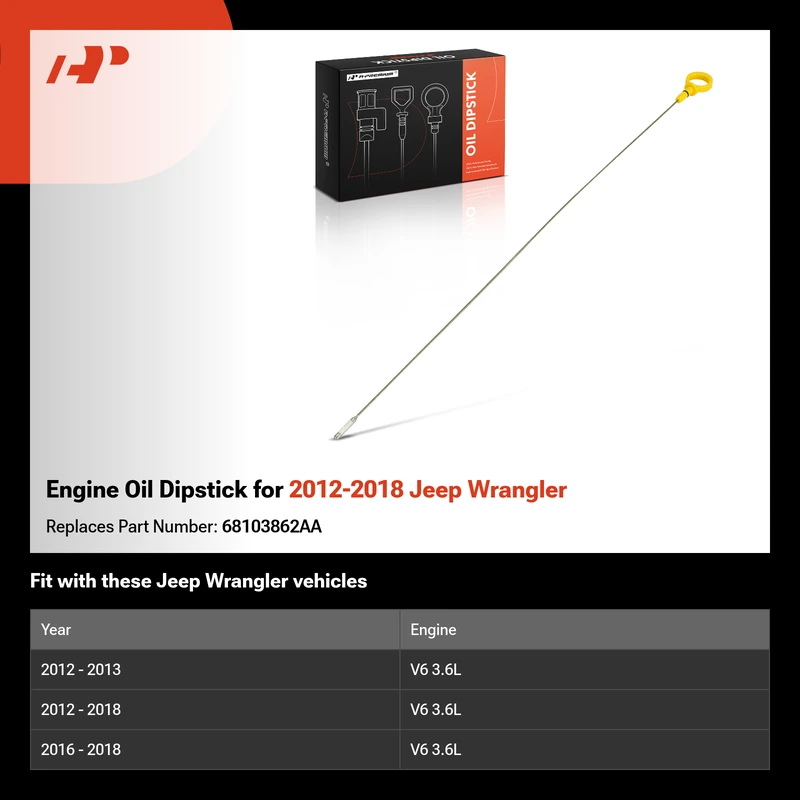 Engine Oil Dipstick for 2012-2018 Jeep Wrangler