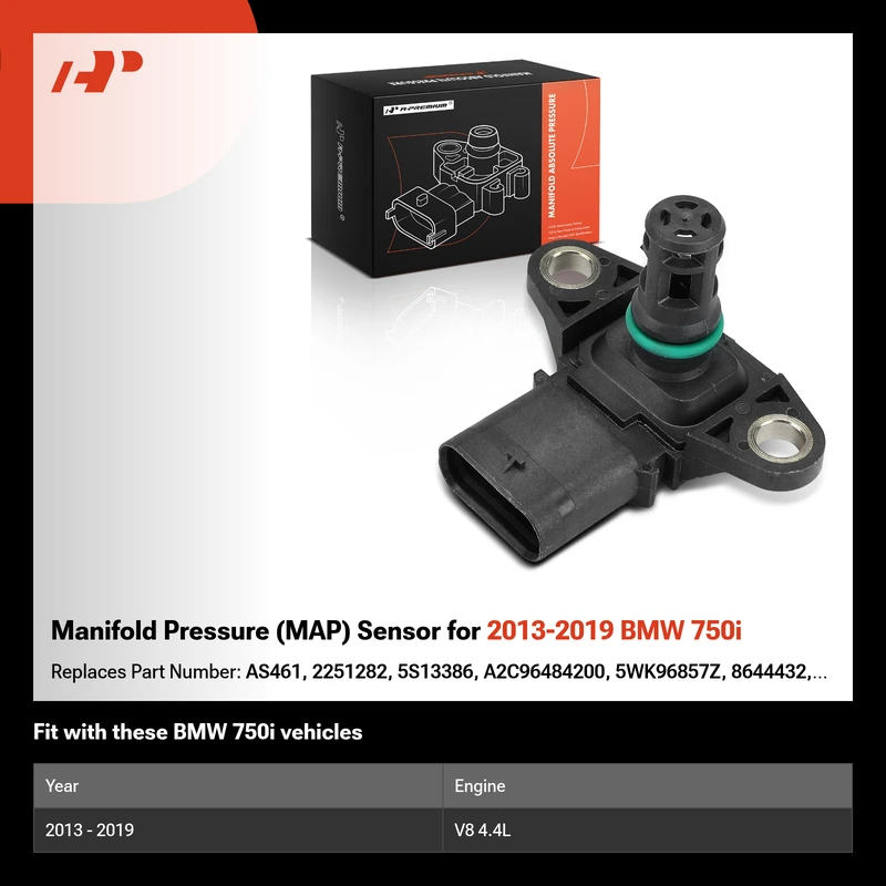 Manifold Pressure (MAP) Sensor for 2013-2019 BMW 750i