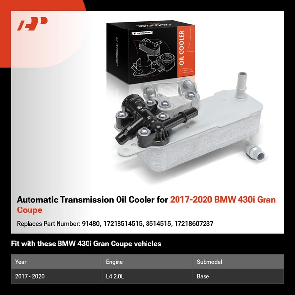 Automatic Transmission Oil Cooler for 2017-2020 BMW 430i Gran Coupe