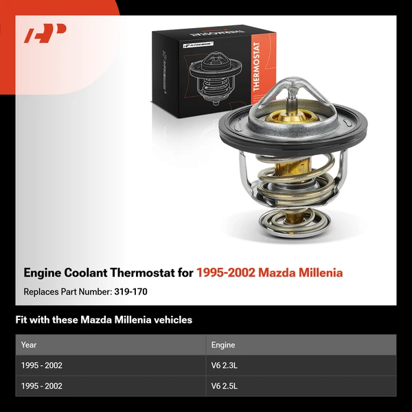 Engine Coolant Thermostat for 1995-2002 Mazda Millenia
