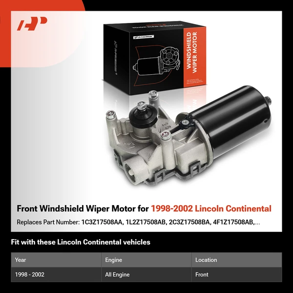 Front Windshield Wiper Motor for 1998-2002 Lincoln Continental