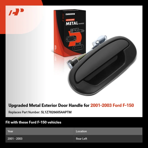 Upgraded Metal Exterior Door Handle for 2001-2003 Ford F-150