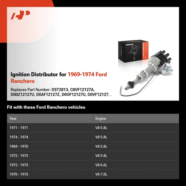 Ignition Distributor for 1969-1974 Ford Ranchero