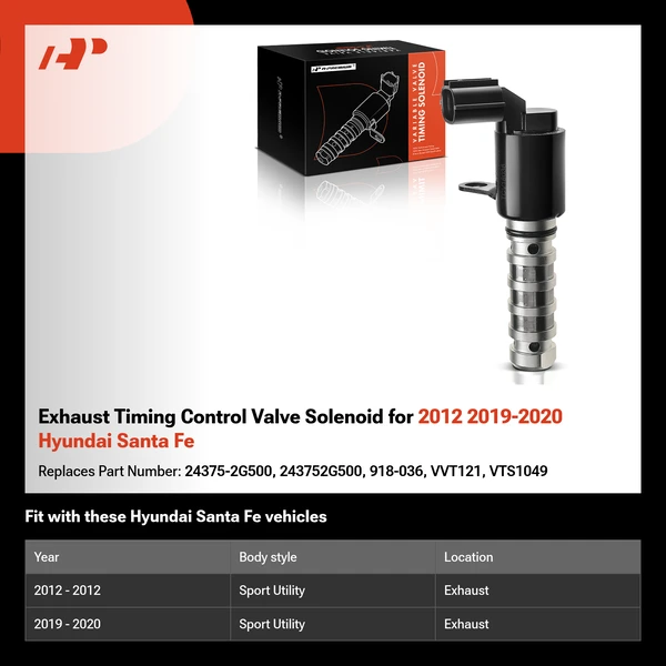 Exhaust Timing Control Valve Solenoid for 2012 2019-2020 Hyundai Santa Fe
