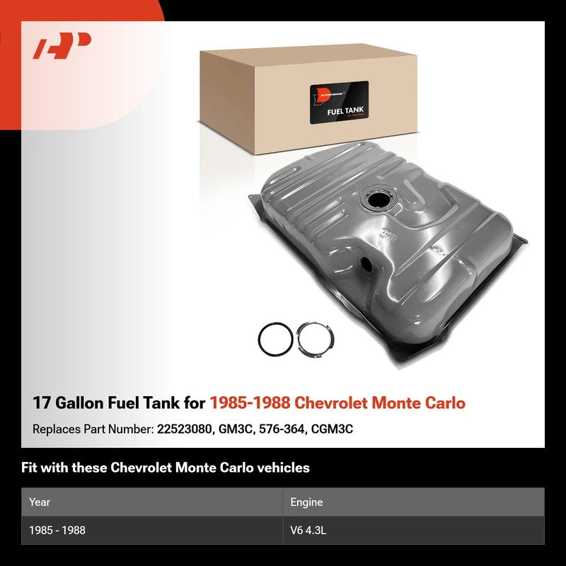 17 Gallon Fuel Tank for 1985-1988 Chevrolet Monte Carlo