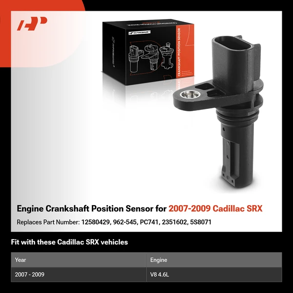 Engine Crankshaft Position Sensor for 2007-2009 Cadillac SRX