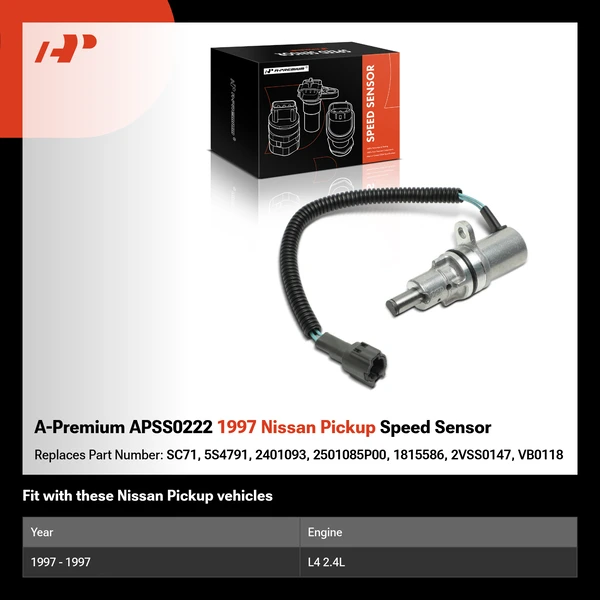 A-Premium APSS0222 1997 Nissan Pickup Speed Sensor